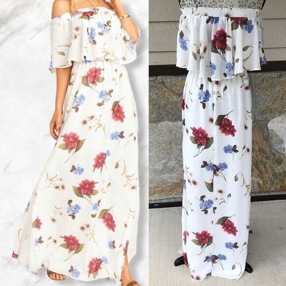 Show Me Your Mumu SMYM Hacienda Floral Maxi Dress Size Small - Picture 1 of 15